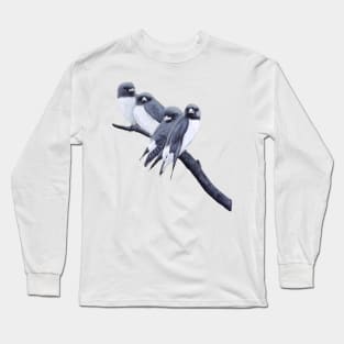 swallows all in a row Long Sleeve T-Shirt